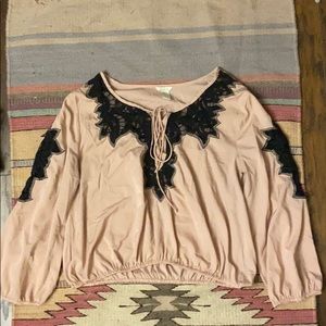 Pink Cropped Blouse 💗